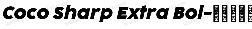 Coco Sharp Extra Bol字体转换